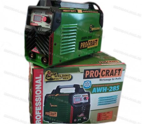 Сварочный инвертор Procraft AWH-285 (Пониженное энергопотребление)